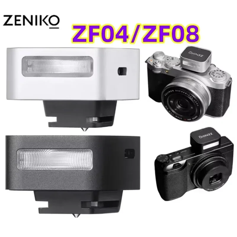 ZENIKO ZF04/ZF08 Mini Camera Flash Speedlite 6500K Standard Hot Shoe Mount for Sony Canon Nikon Olympus DSLR Camera Outdoor
