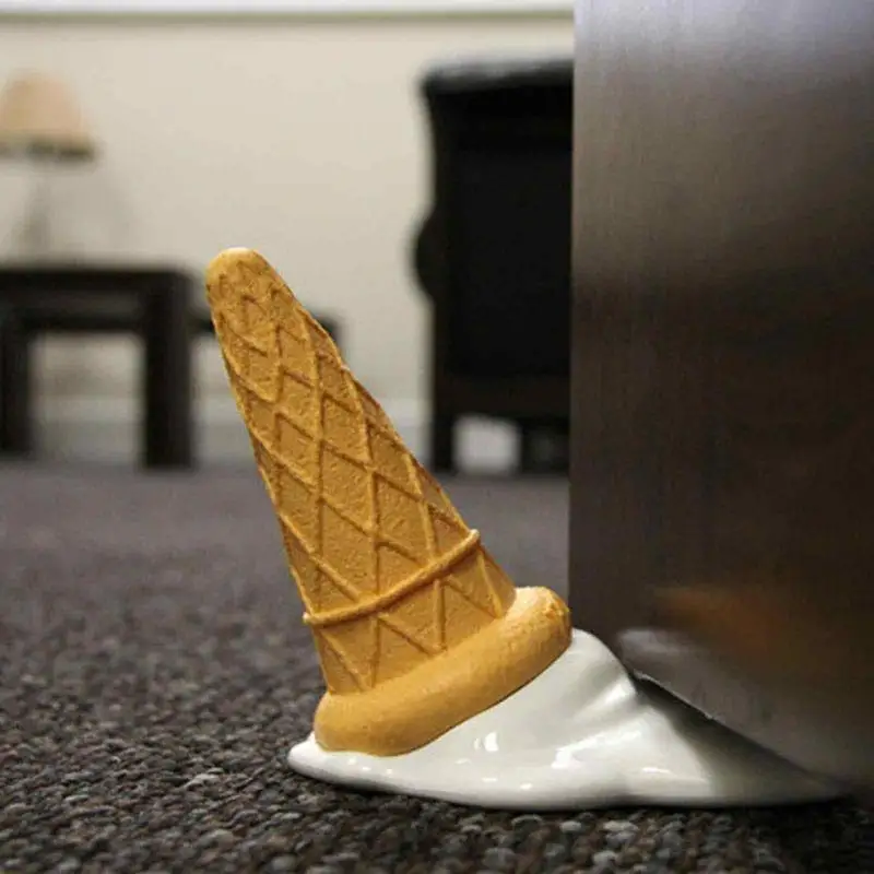 Door Stop Decoration Decorative Floor Door Stoppers for Floor Protection Banana Or Ice Cream Doorstops Stop Wedges decorative door stop