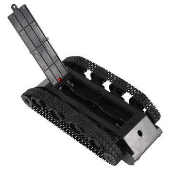 Pratico Rc Serbatoio Smart Robot Carro Armato Telaio Kit Gomma Pista Crawler Per Arduino 130 Motore Fai Da Te Robot Giocattoli Per I Bambini