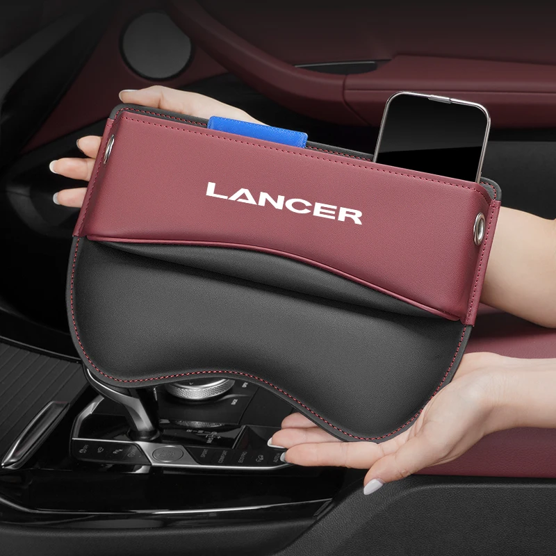 

Для Mitsubishi Lancer органайзер для зазора на сиденье автомобиля из искусственной кожи Автомобильная консоль боковой Карманный подседельный органайзер для хранения внутренние аксессуары