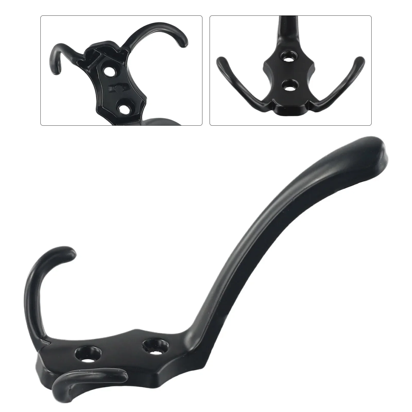 

Wall Hooks With Screws Chrome Hanging 3 Hook Bathroom Coat Clothes Robe Clothes Rack Hat Wall Hanger Home Accessories