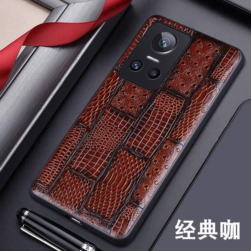 Hot Sales Luxury Genuine Leather Phone Case For Oppo Realme Gt Neo 3 Neo3 Shockproof Back Cover Fundas For Gt Neo3