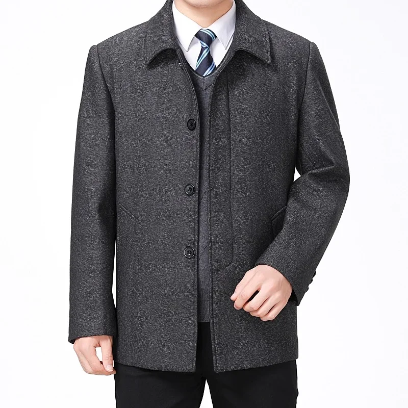 New Arrival Fashion Suepr Large Autumn and Winter Men's Woolen Coat, Trench Jackets Plus Size S M L XL 2XL 3XL 4XL 5XL 6XL 7XL 4