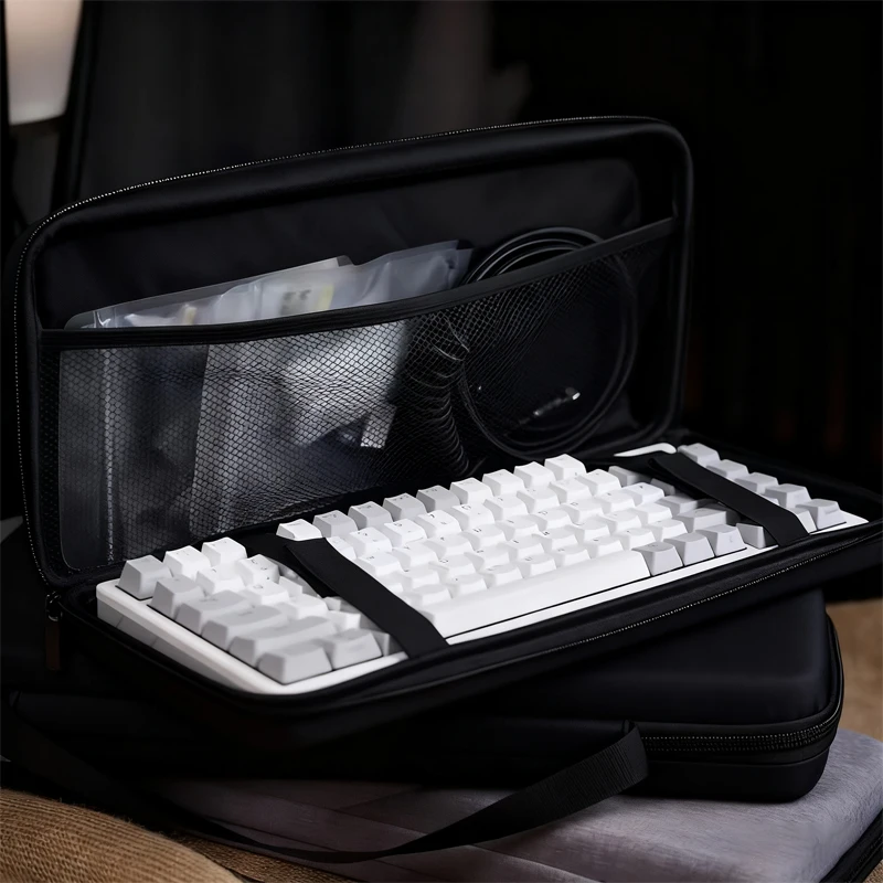 EVA hard shell waterproof mechanical keyboard box storage bag for 61/68/75%/TKL/98%/ full-size keyboard