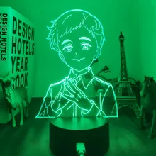 

Manga The Promised Neverland Led Lamp for Child Bedroom Decor Night Light Birthday Gift Room Table Anime 3d Light Norman