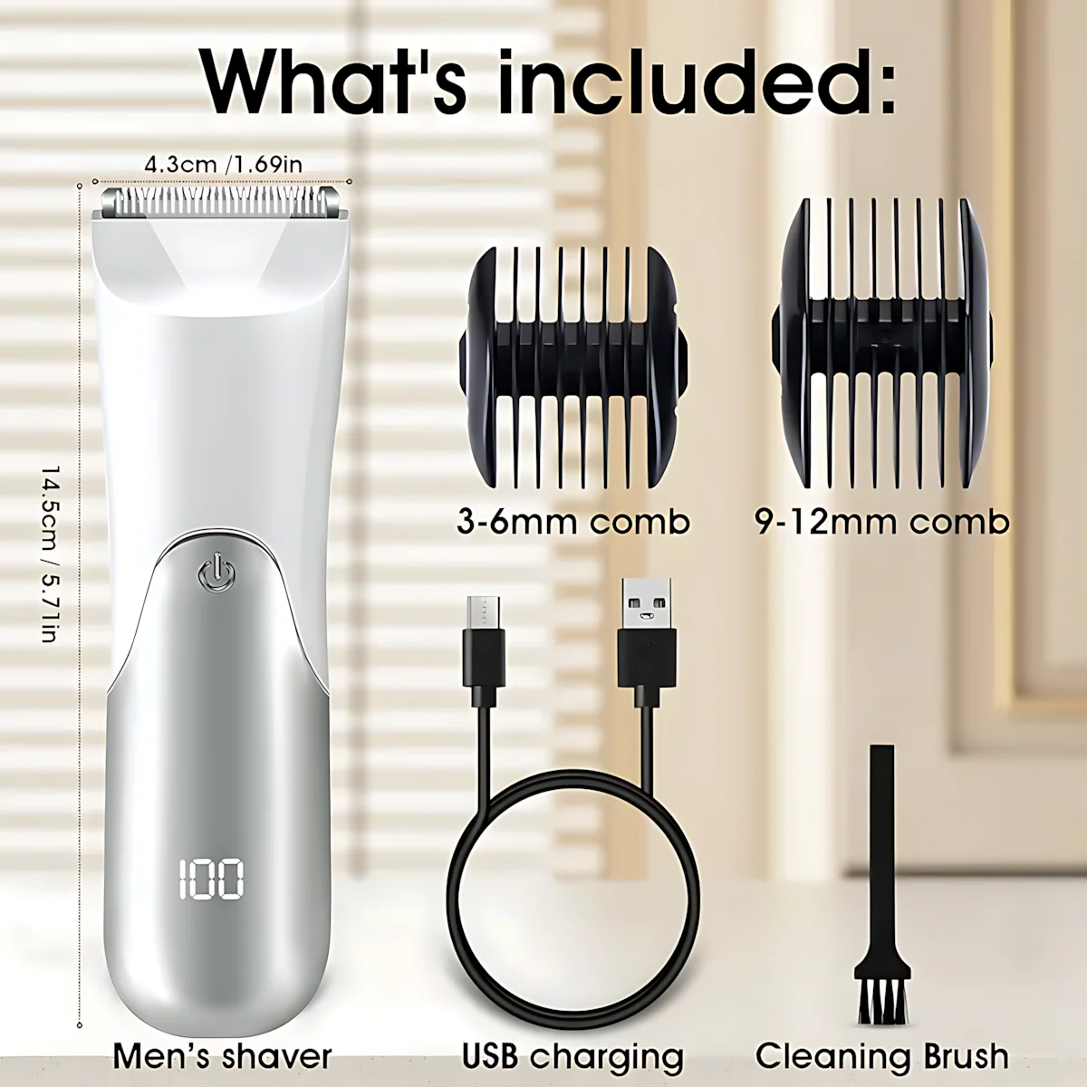 ماكينة حلاقة كهربائية للرجال، شعيرات اللحية، سوالف...