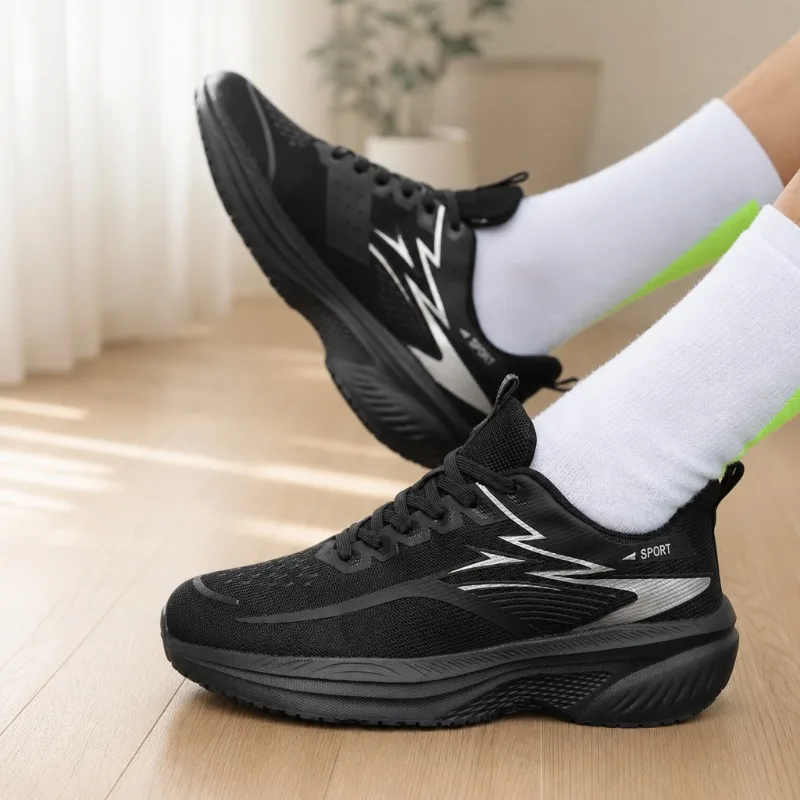 Men's Wide Toe Breathable Athletic Sneakers - Lightweight & Comfortable Running Shoes for Outdoor Training