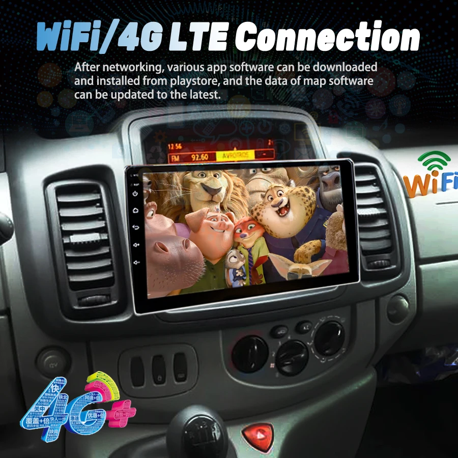 Loddery 4G+64 Android Car Stereo For Opel Vauxhall Vivaro Renault