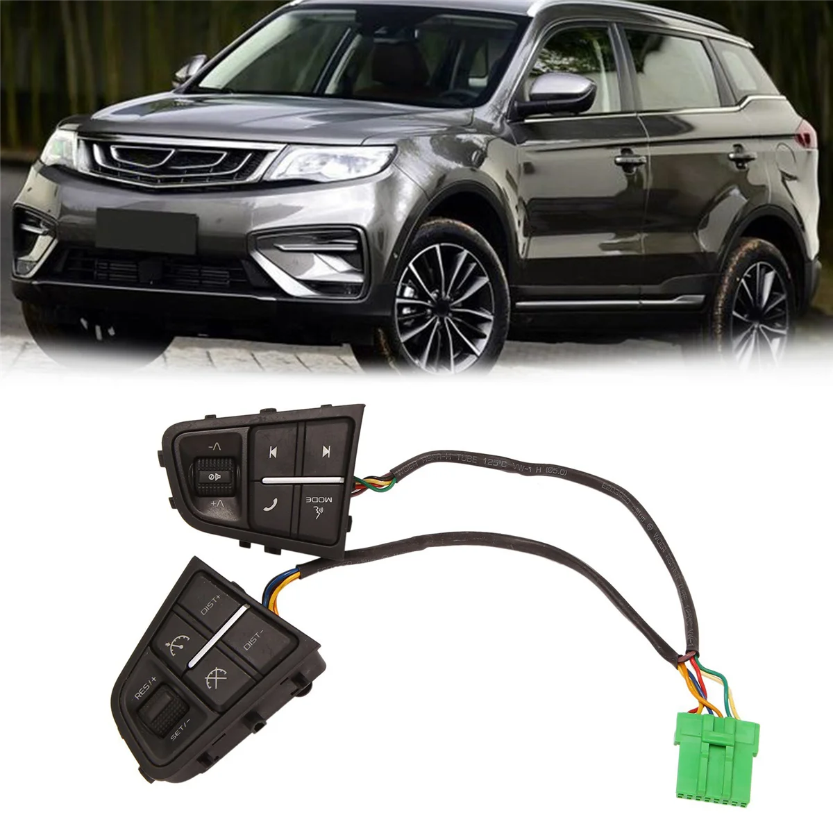 Multi-Function Steering Wheel Button for Geely Atlas Boyue NL3 SUV, Proton X70 Emgrand X7 Remote Control Cruise Switch