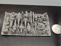 1/35 1/24 Scene Accessories Gravel and Grass Abandoned pipeline Flame effect parts 3D Printing Resin Accessories Fantasy Scene 1
