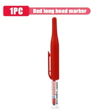  1-8pcs 32MM Long Head Marking Pen Bathroom Carpentry Decoration Multi-purpose Deep Hole Special Marking Pen Black/Red/Blue Ink 