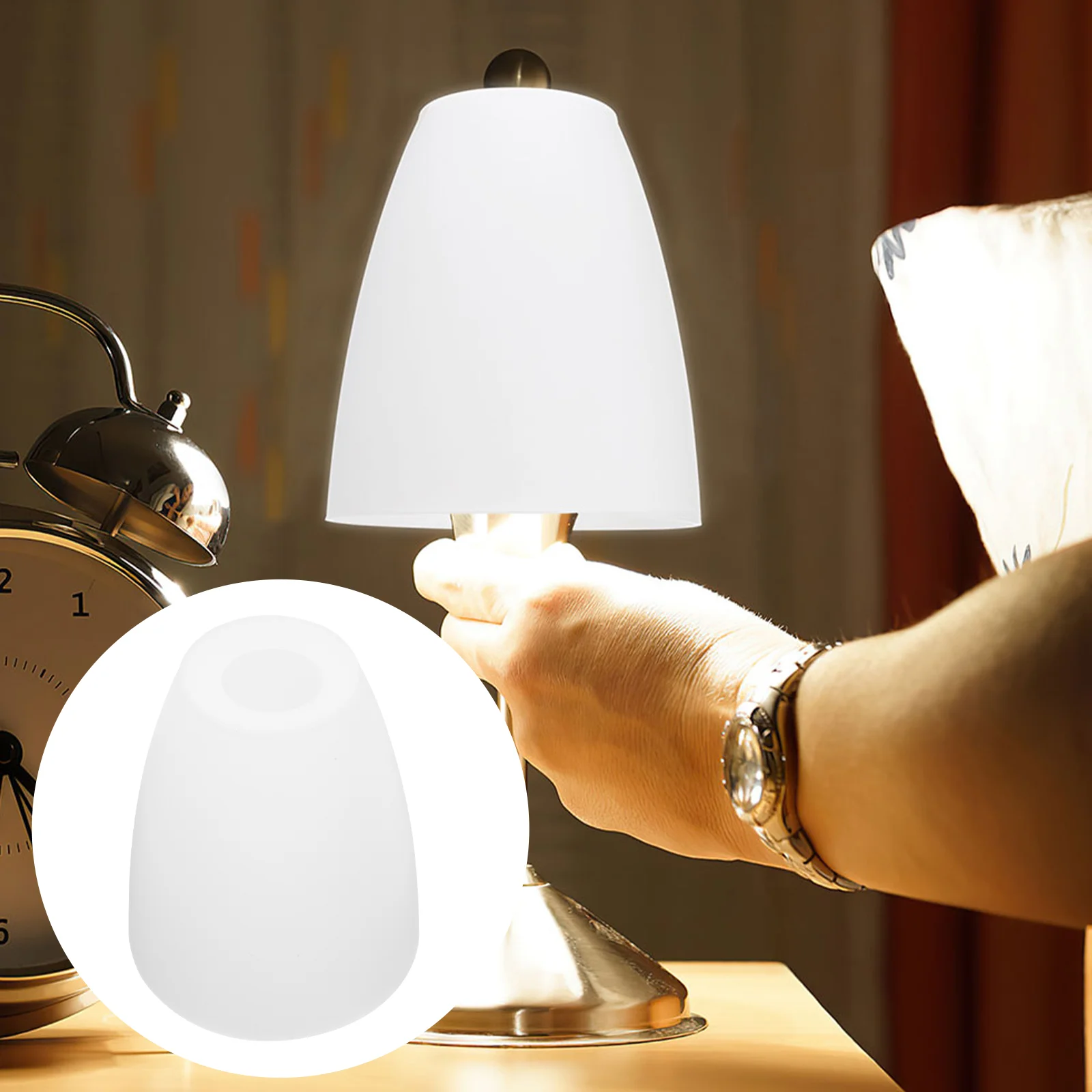 

Flat Head Simple Household Home Lampshade Light Cover Table Lamp Shade Desk Lamp Cover Lamp Accessory Screen Shades for