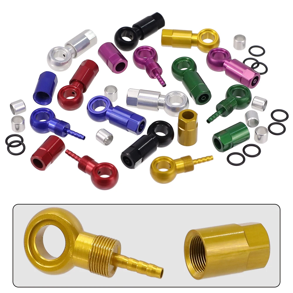 Bike Brake Fitting HEPPE Bike Hydraulic Brake Banjo Fitting Bike Brake Hose Fitting Olive Connector for BH90 SLX/XT/XTR Brakes