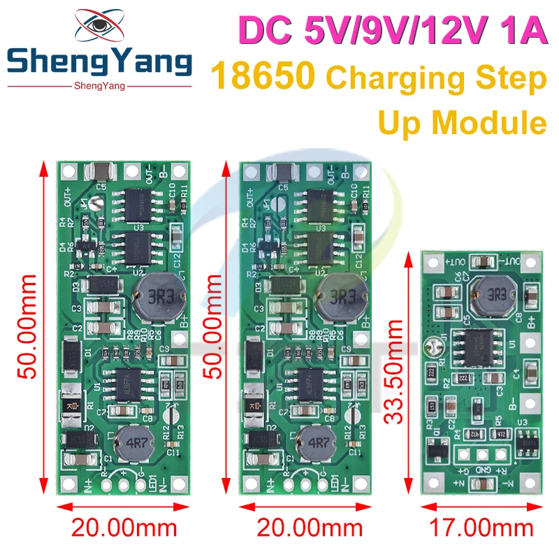 Charging Step Up Booster Module Dc 5v-12v To 9v/12v For 18650 Lithium Battery Ups Voltage Protection Converter Charge Discharge