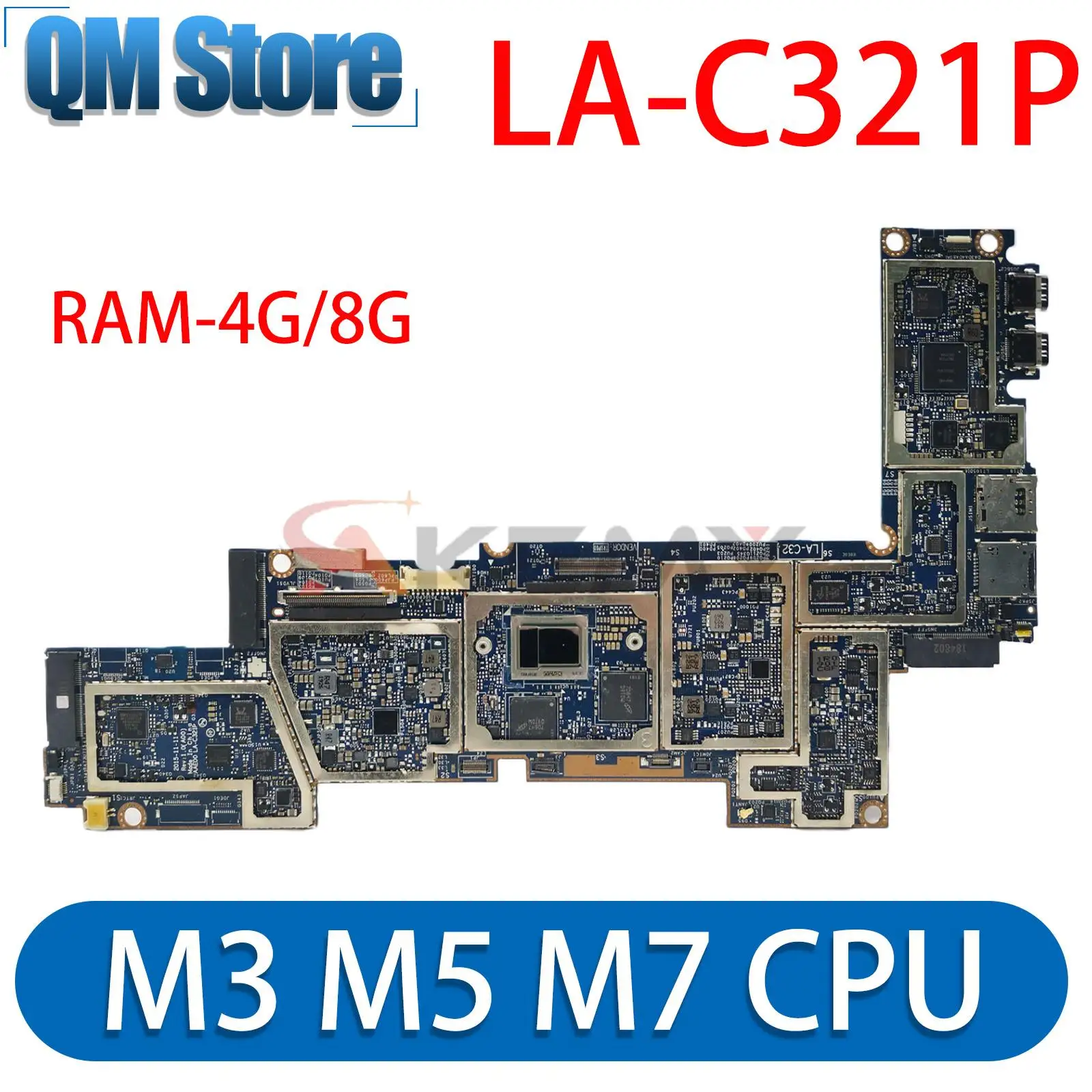 

LA-C321P Laptop motherboard For DELL Latitude 7275 9250 Notebook Mainboard with M3 M5 M7 CPU CN-0P98DK 4G 8G 100% testing ok