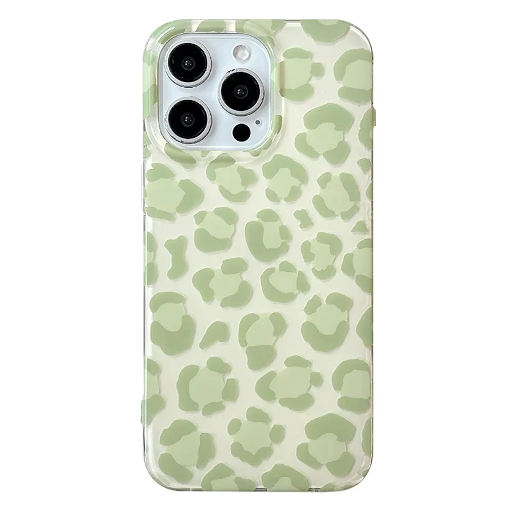 Vibrant Floral Print Green & Pink Soft TPU Phone Case