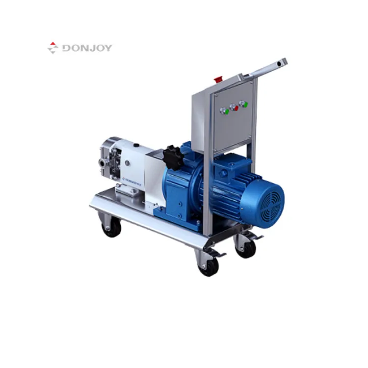 Donjoy Pompa A Lobi Di Sciroppo Monostadio Ad Alta Viscosità Pompa A Lobi Rotanti Per Alimenti Pompe Ad Ingranaggi