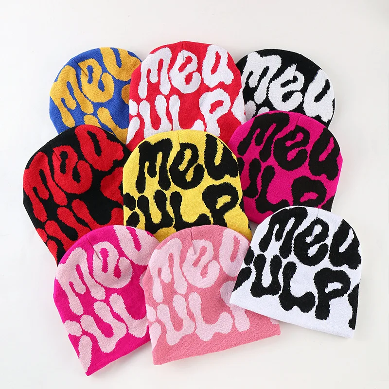 

Fashion Men Women Knitting Cap Paragraph Luxury Beanie Cap Warm Hundred Take Ins Pullover Slouch Hiphop Unisex Winter Bonnet