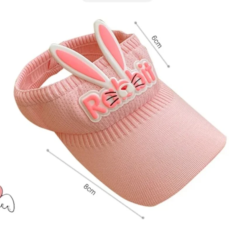 Summer Hat for Kids 3-12years Old Sun Hats Visors Cute Rabbits Wings Bunny Hat Apparel Accessories