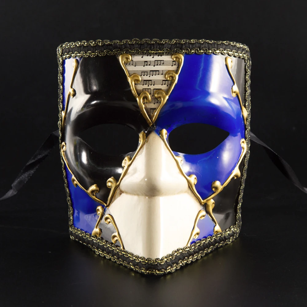Elegant Men's Venetian Masquerade Mask