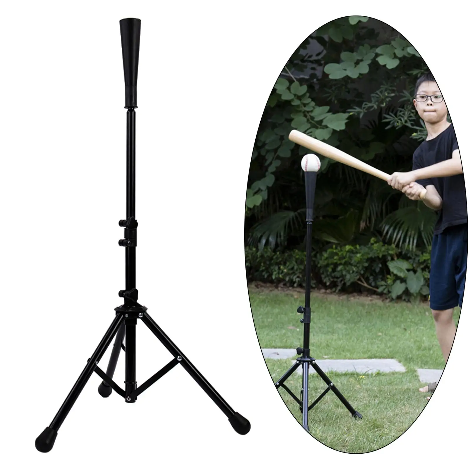 Batting Tee Baseball And Softball Portable Travel, , Rolled Plastic Tee