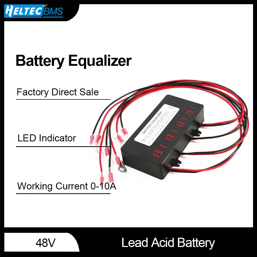Display Digitale Equalizzatore Batteria 48V Per Batterie 4X12V Bilanciatore 4S 12V Gel Flood Agm Batterie Al Piombo Regolatore Caricabatterie