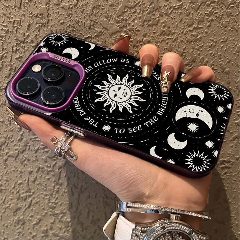 Luxury Retro Moon Sun God Phone Case