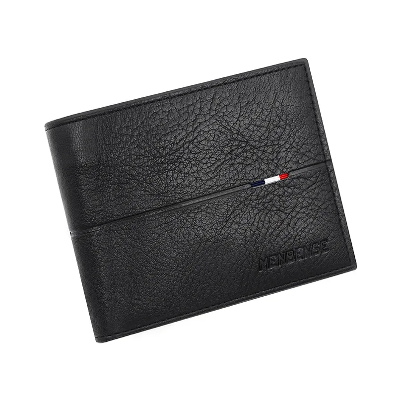 Men's Slim Wallet - Stylish Zipper Design, Card & Photo Holder, Coin Pocket - Premium PU Leather