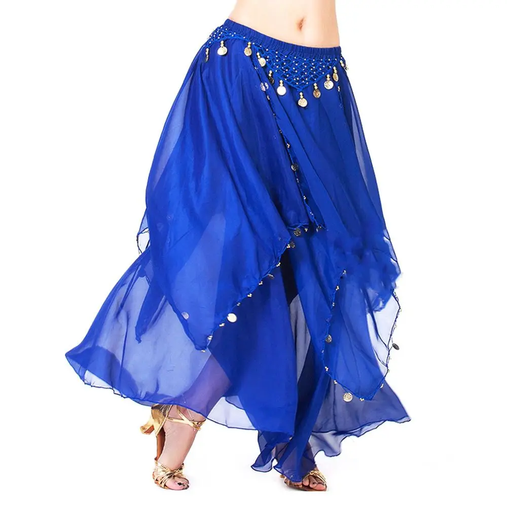 

Tassels Shining Sequins Spanish Skirt Dancing Skirt Show Costumes Belly Dance Skirt