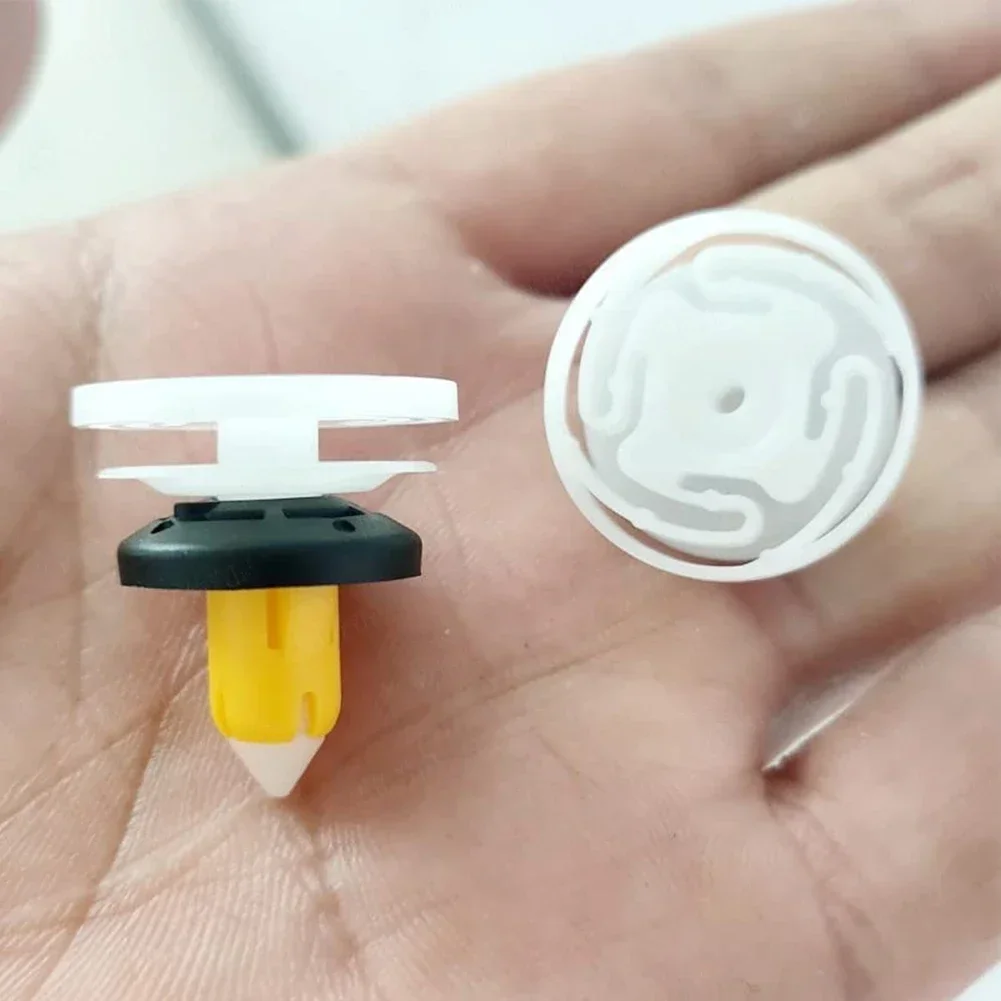 Set di 8 clip per modanatura griglia in plastica nera compatibili con