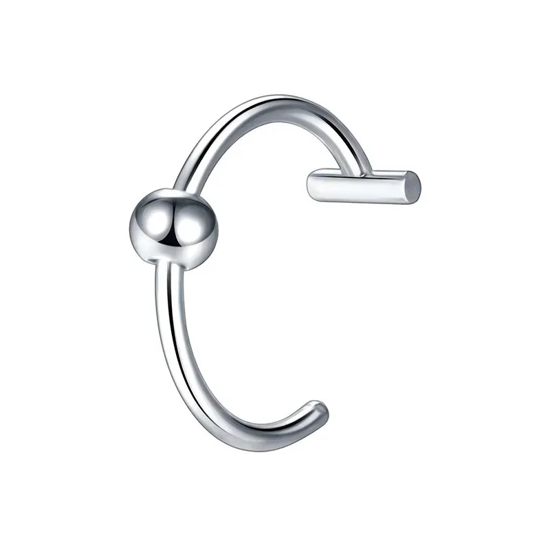 1pc Stainless Steel Piercing Jewelry Nose Piercing Body Jewelry For Women Men Fashion Simple Semicircular Hypoallergenic Nose Ring Lip Rings