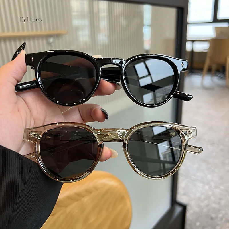 OPULIZE KOI Occhiali Da Sole Set Da 2 – Modello Rettangolare, Lenti UV400, Montatura Nero-Trasparente, Cerniere A Molla, Unisex