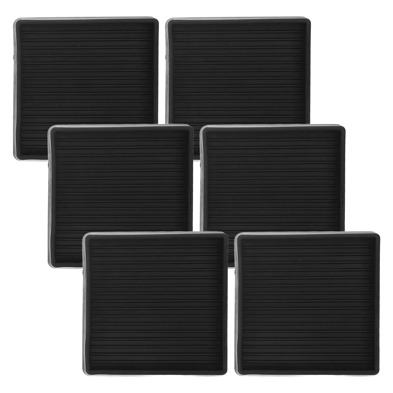 6Pcs 프리미엄 고무 캐스터 컵 미끄럼 방지 가구 바닥 보호대 나무 바닥 카펫 타일 침대 소파에 적합한 범용