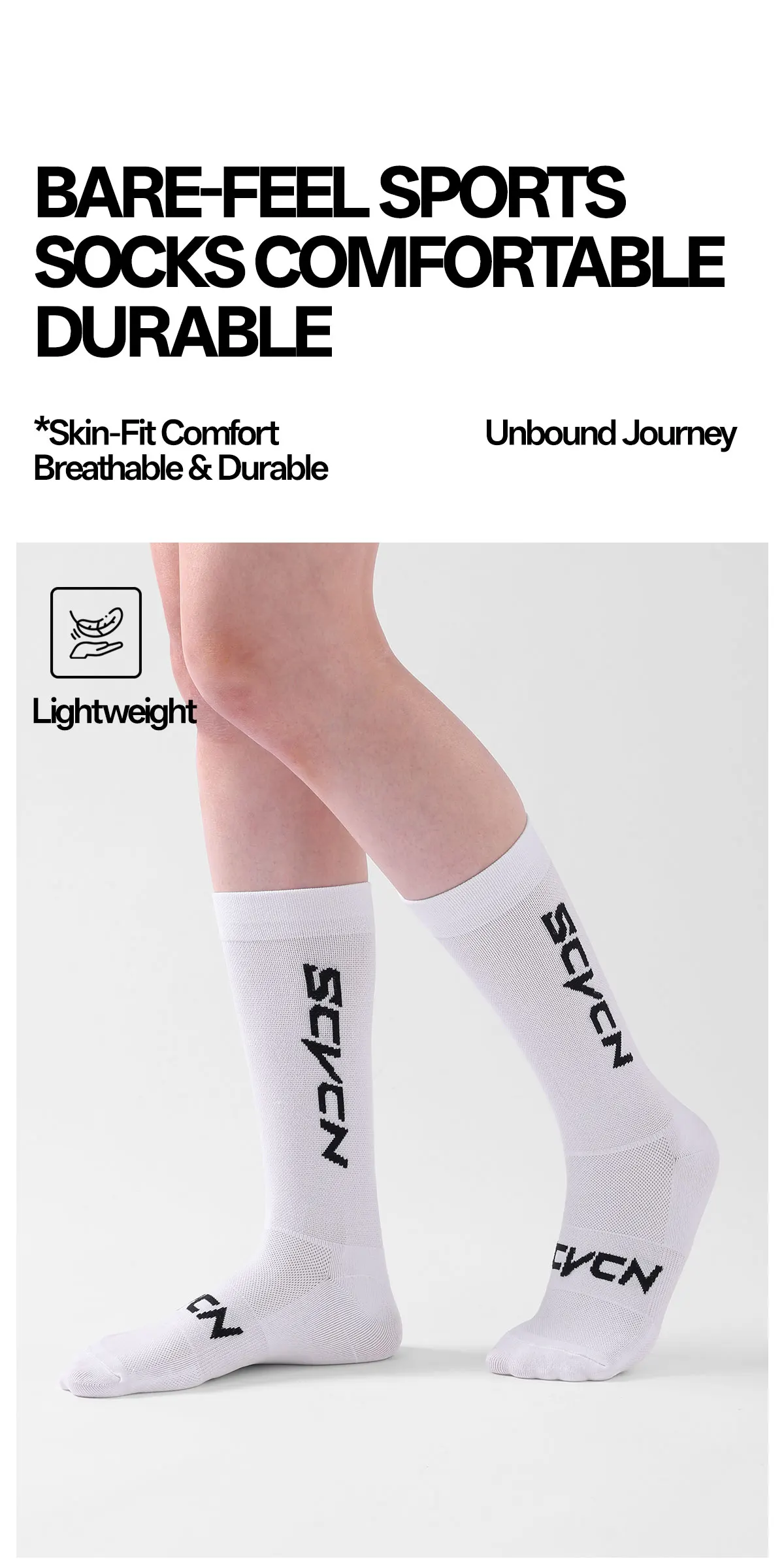 SCVCN Neue Radfahren Socken Top Qualität Professionelle Marke Sport Socken Atmungsaktive Fahrrad Socke Outdoor Racing Große Größe Männer Frauen – Detail 8