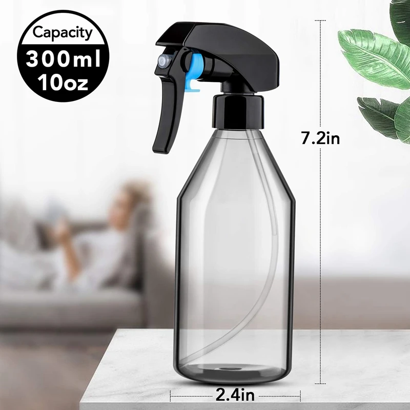 Plastic Spray Bottles For Cleaning Solutions,10OZ Reusable Empty Container  With Durable Black Trigger Sprayer, 15Pack - AliExpress