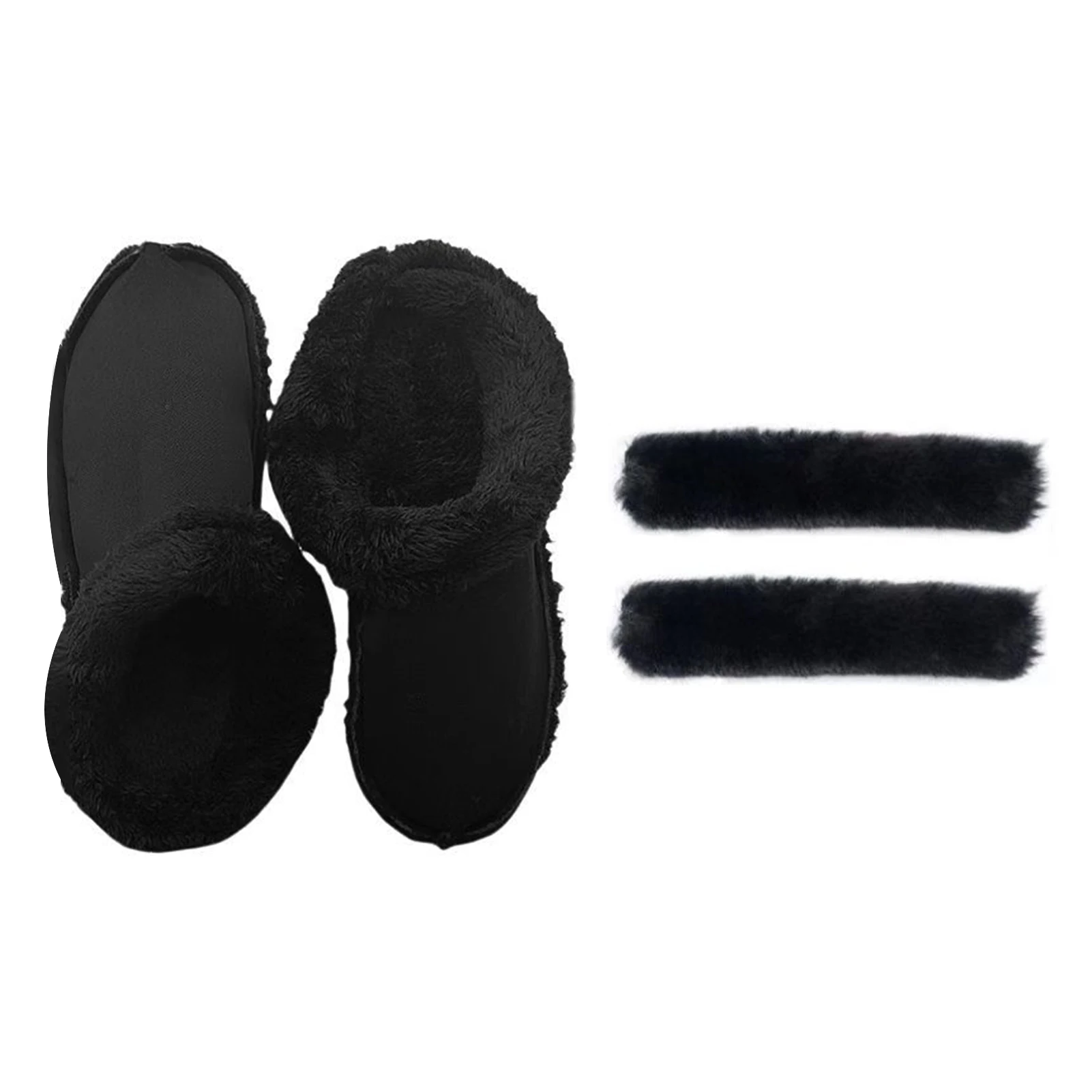 Verdickte Schuheinlagen, waschbar, Fleece, pelzige Clogs, Loch, Schuheinlagen, atmungsaktiv, Winter-Einsatz, Schuheinlagen, Geschenk – Detail 4