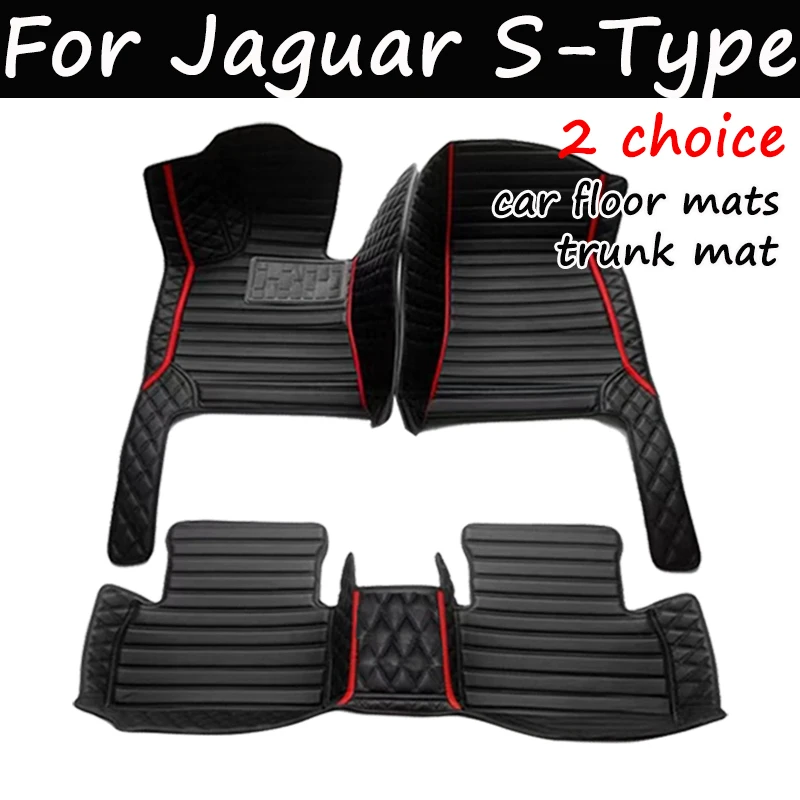 

Car Floor Mats For Jaguar S-Type SType S Type 1999~2007 Carpet Durable Leather Mat Anti Dirty Pads Interior Part Car Accessories