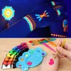UV Neon Face Body Paint Glow in the Dark Makeup Set Fluorescent Painting for Adults Kids Festivals Party Halloween Christmas 3