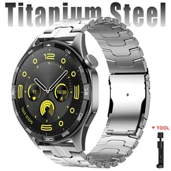 Premium Titanium & Stainless Steel Band - 20mm/22mm Metal Strap Bracelet - 22mm (Silver - Titanium)