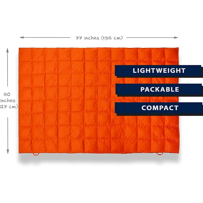 ultralight foldable waterproof outdoor camping blanket wearable nylon down blanket