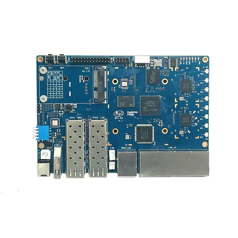 ٳ  BPI R3 2GB RAM 8GEMMC , MediaTek MT7986  ھ ARM A53 + MT7531A Ĩ 