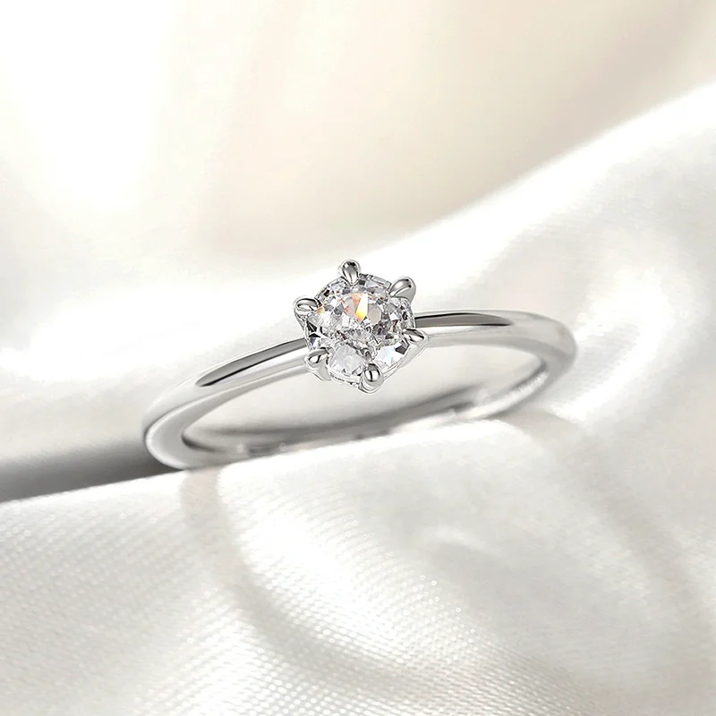 Huitan klassische und einfache runde Zirkon Frauen Ringe zeitlosen Stil Hochzeit Verlobung zubehör hochwertige heiße Schmuck
