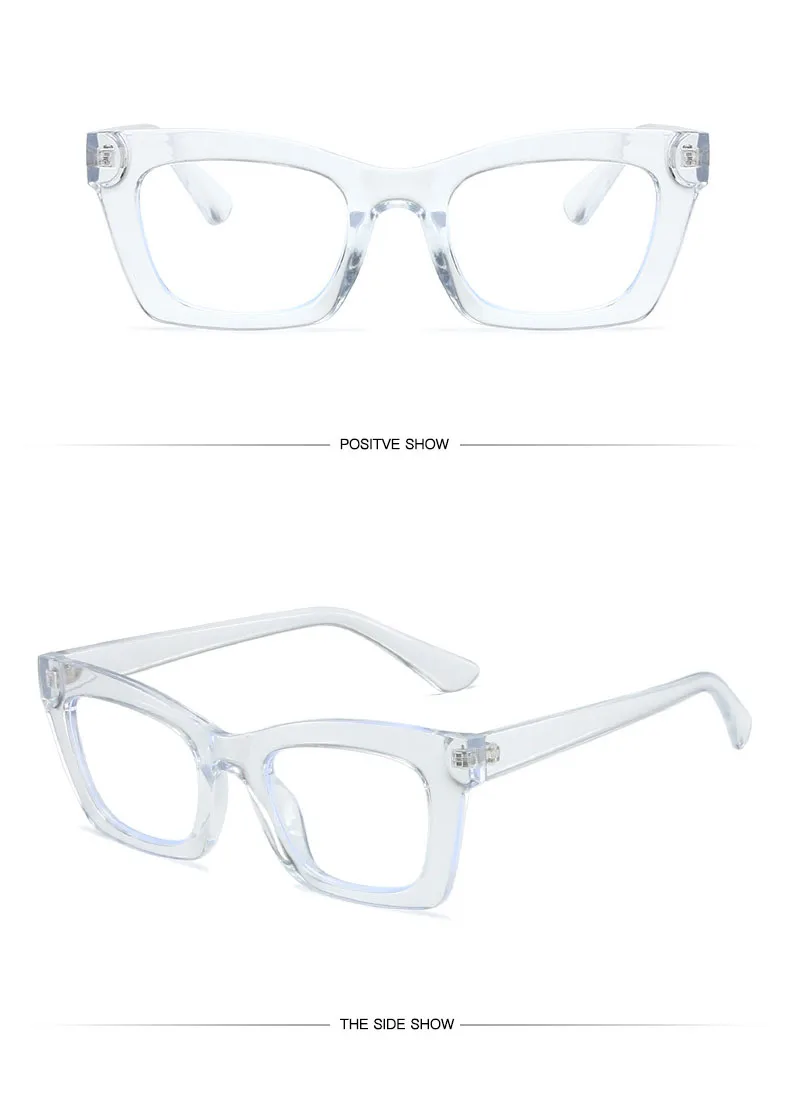 Moderne, minimalistische Anti-Blaulicht-Brille, Retro und vielseitig, elegant und individuell, geeignet für den täglichen Pendeln 8093 – Detail 11