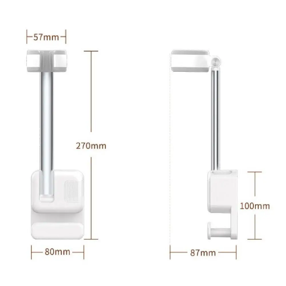 Hairdryer Stand Holder Wall Mount Rotating Hair Dryer Rack Punch-Free For Bathroom