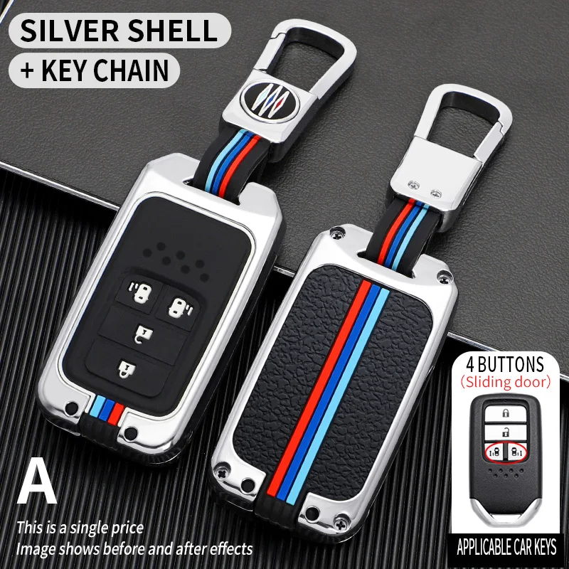 Zinc Alloy Full Cover Remote Key Case For Honda Civic City Vezel Accord
