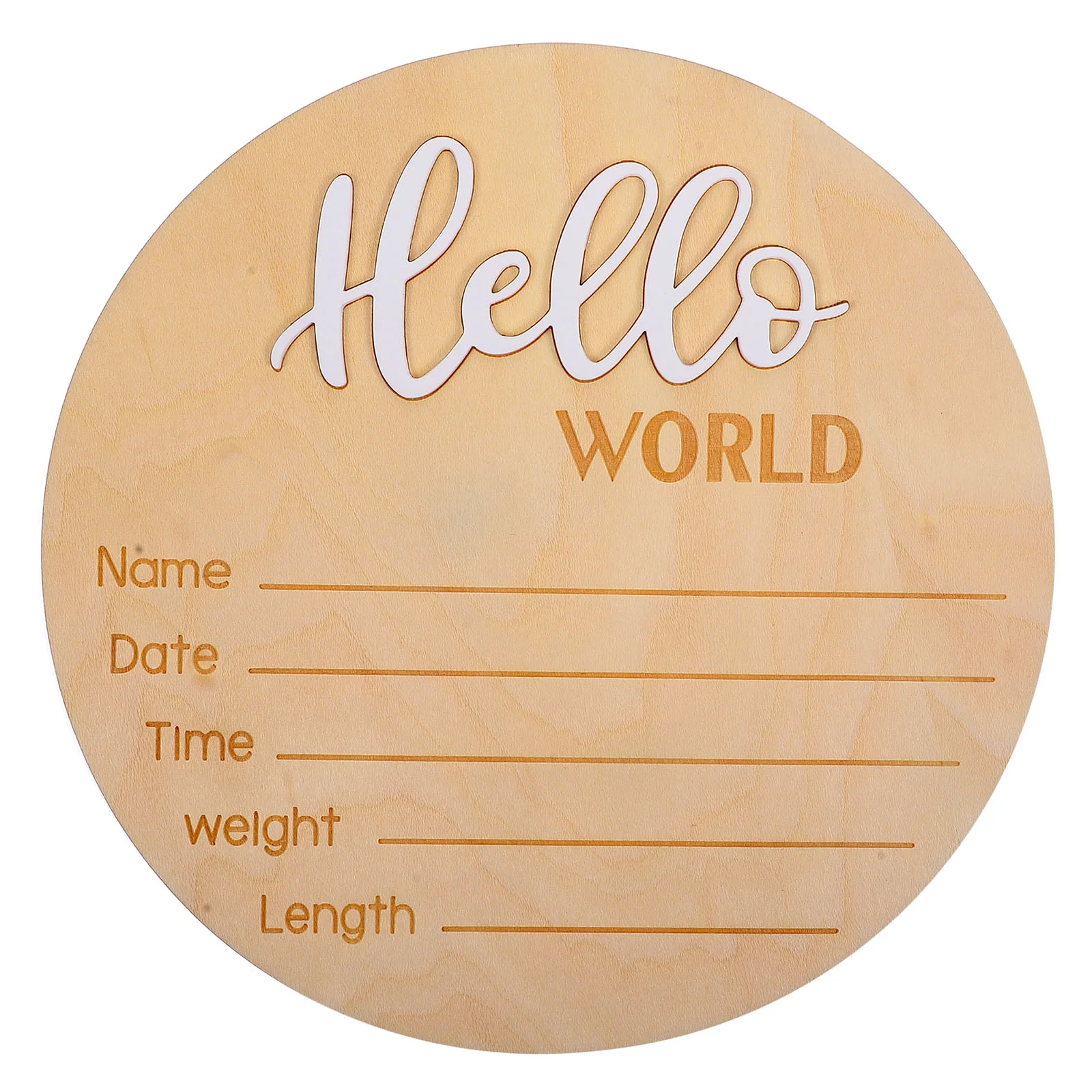 

Baby Announcement Round Sign Newborn Birth Announcement Sign Baby Name Sign Photography Prop