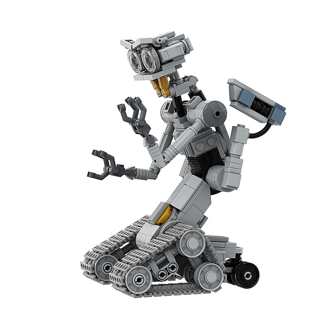 MOC Movie Shorted-Circuits Military Emotional Robot Building Block Set for Astroed Robots Johnnyed 5 Model Brick Toy KIds Gift 4
