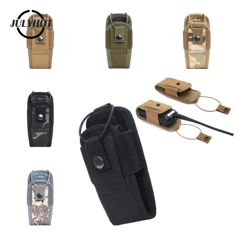 

Tactical Molle Radio Walkie Talkie Pouch Waist Bag Holder Pocket Portable Interphone Holster Carry Bag for Hunting Climbing