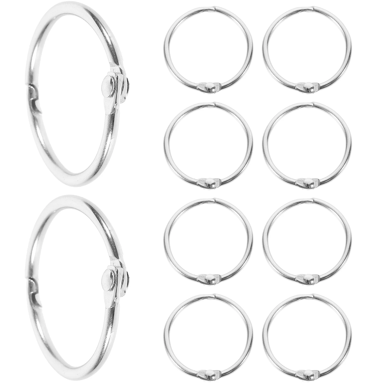 

Metal Binder Book Rings Loose Leaf Book Hoops Index Cards Album Binding Clip Hole Punch Calendar Circles Office Supplies