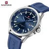 NAVIFORCE Men Business Watch Silicone Strap Wristwatches Quartz Casual Men's Watches Date Luminous Waterproof Original Clock